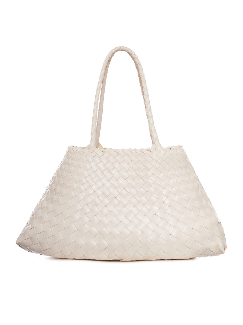 SANTA CROCE BIG WOVEN LEATHER BAG