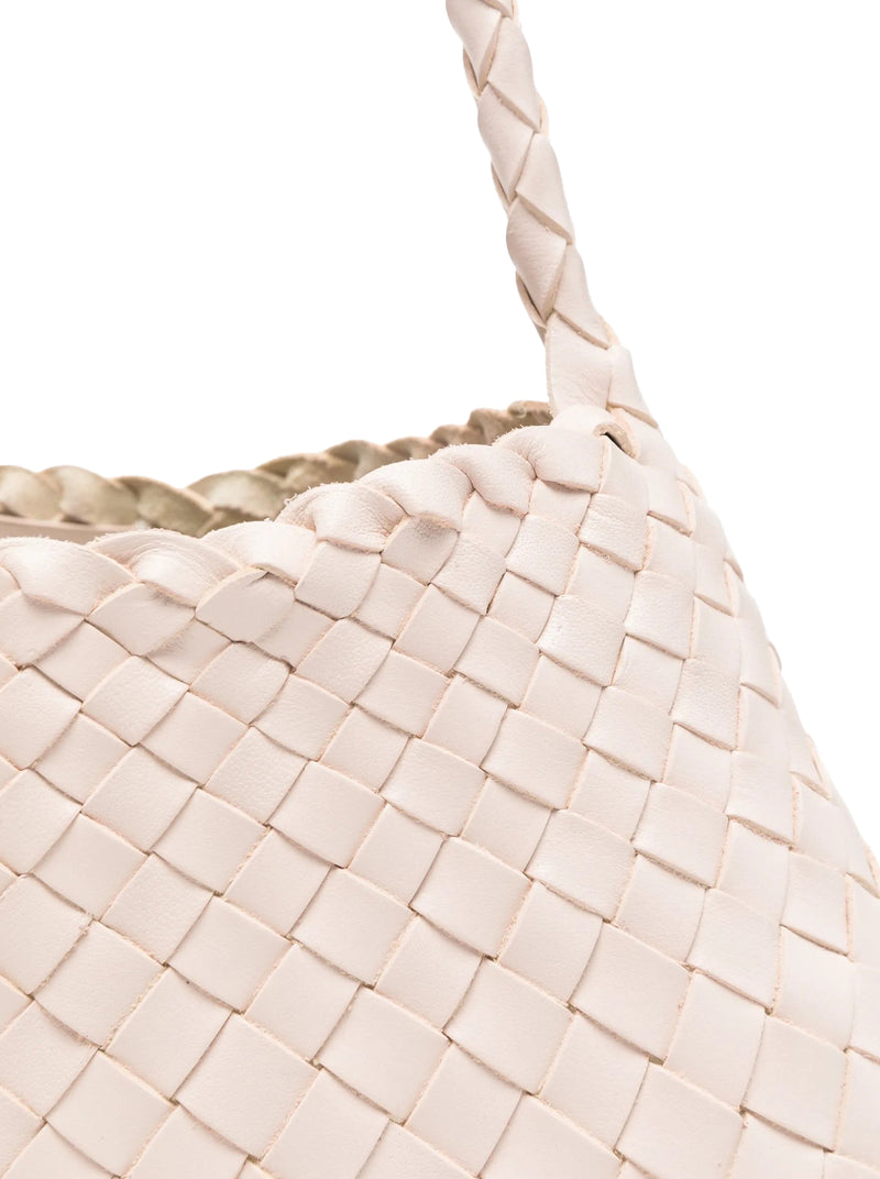 ROSANNA MINI BAG IN DARK BROWN WOVEN LEATHER