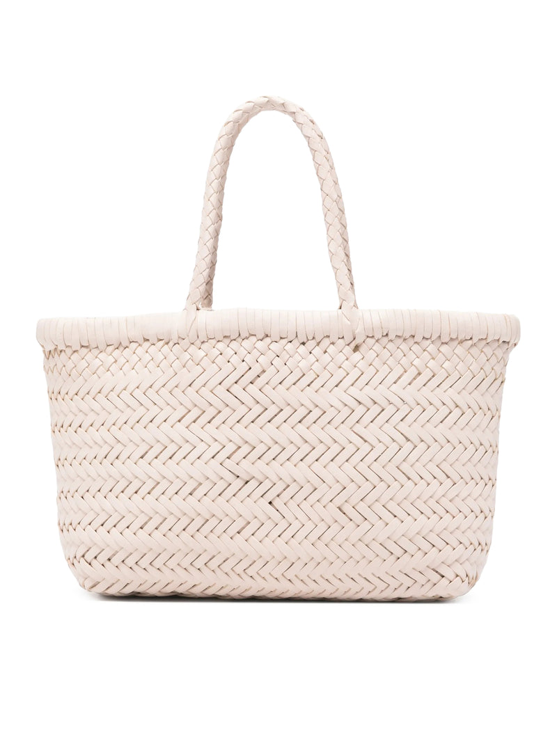 MINI FLAT GORA HANDBAG IN SAND LEATHER