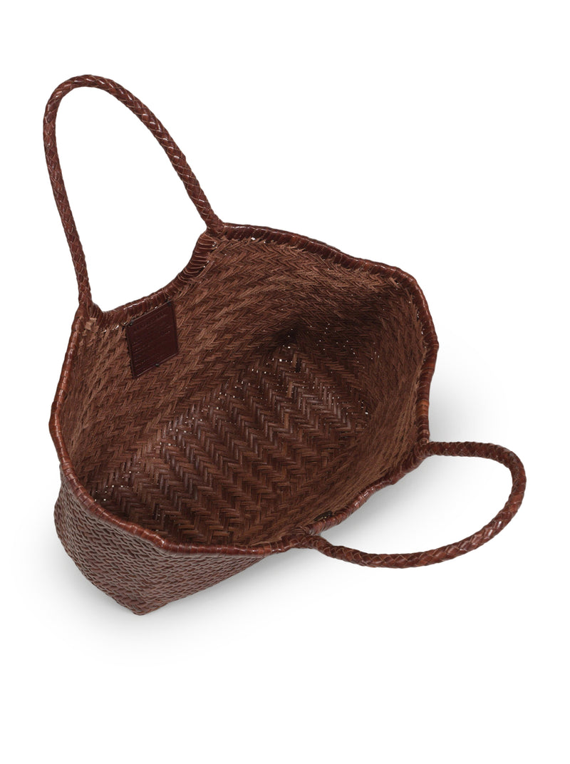 NANTUCKET BIG TOTE BAG IN WOVEN LEATHER
