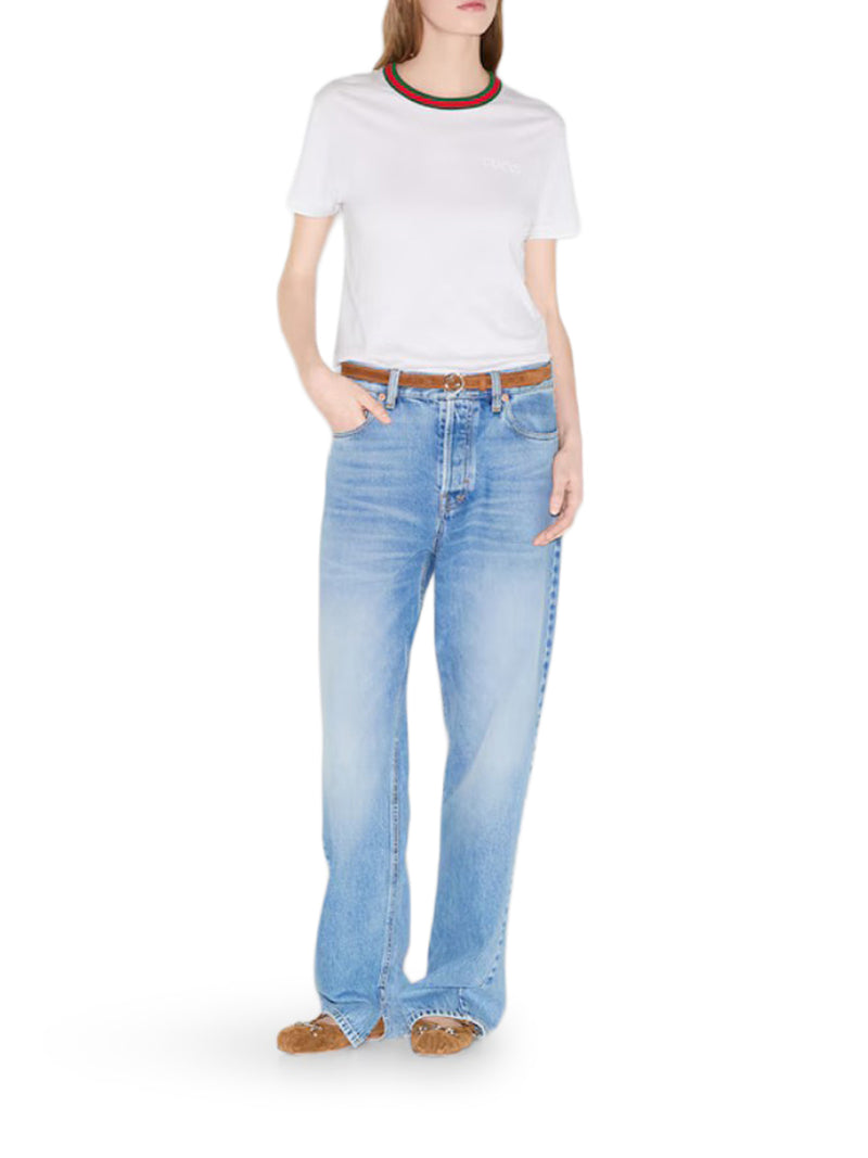 JERSEY T-SHIRT WITH WEB BAND