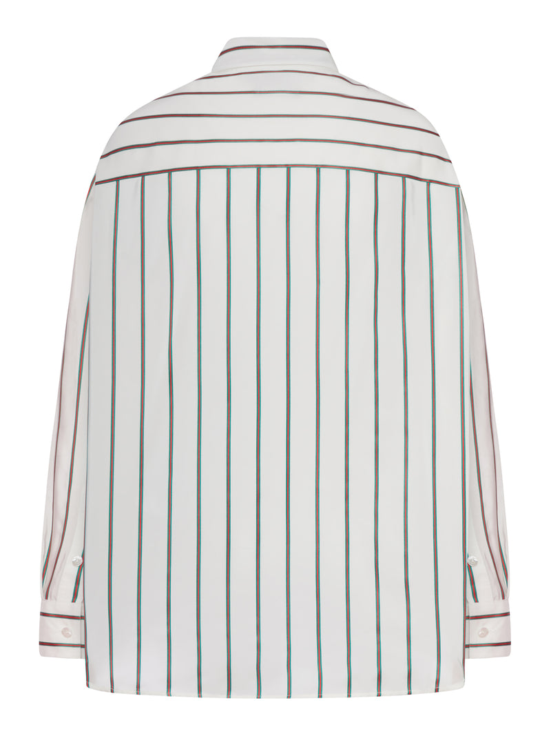 VERTICAL STRIPED SILK SHIRT