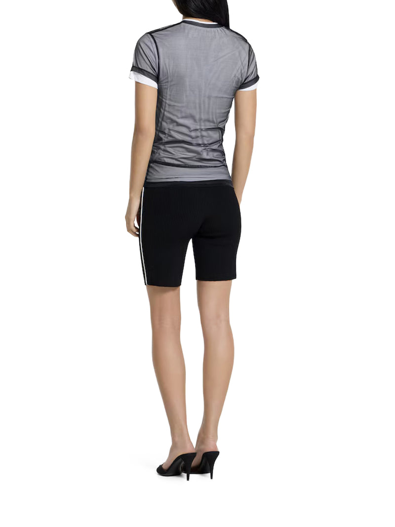 DOUBLE-LAYER JERSEY T-SHIRT WITH PRINT