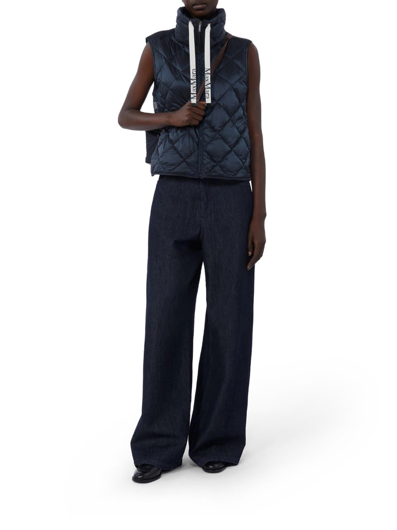 PADDED VEST IN DROP-RESISTANT NYLON CANVAS