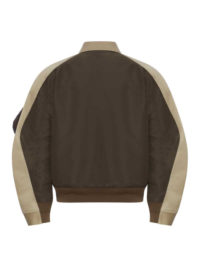 COTTON CHINO X NYLON TWILL BLOUSON