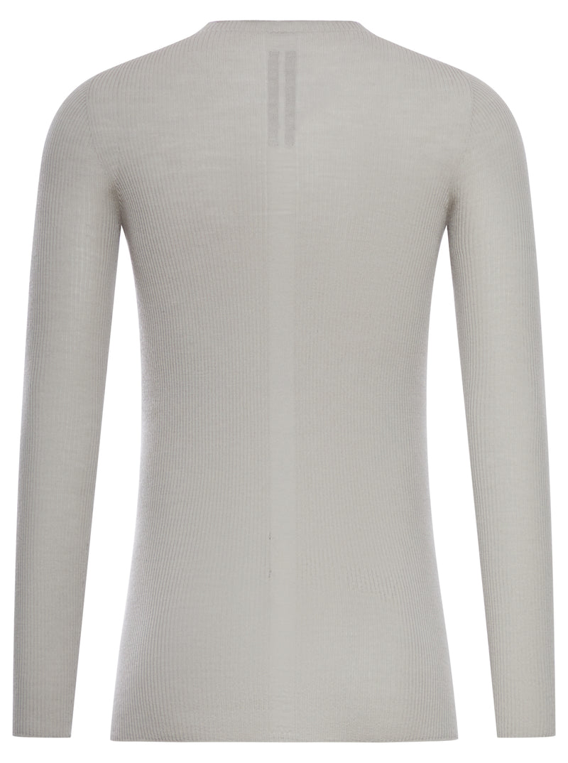 WOOL SWEATER IN SEMI-TRANSPARENT FABRIC