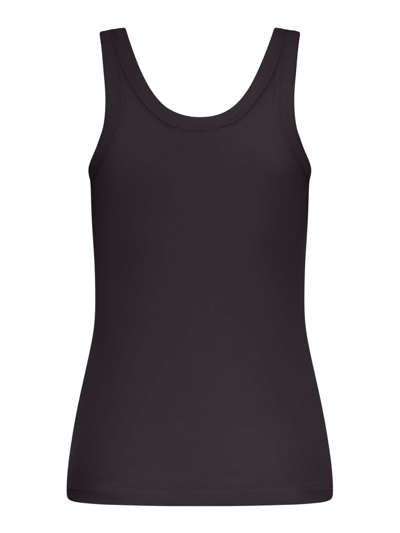 RIBBED COTTON TANK TOP