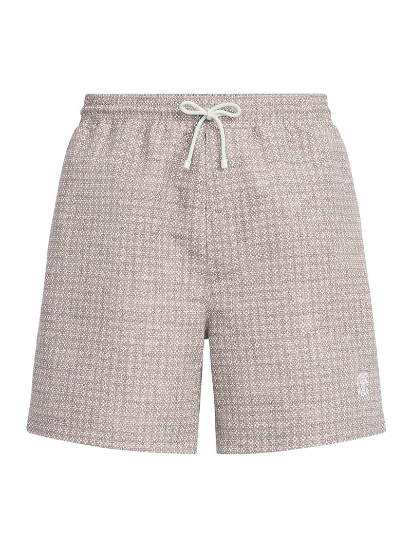 NYLON SWIMSUIT WITH FLOWER PRINT