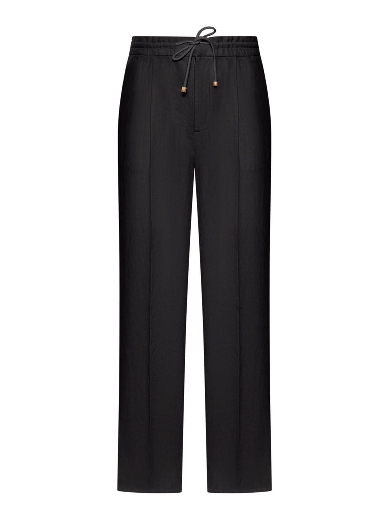 LINEN TROUSERS WITH DRAWSTRING