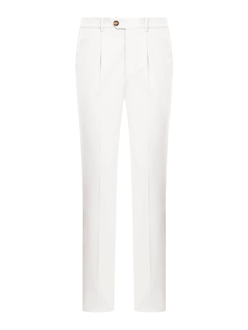 DYED TAILORED COTTON TROUSERS