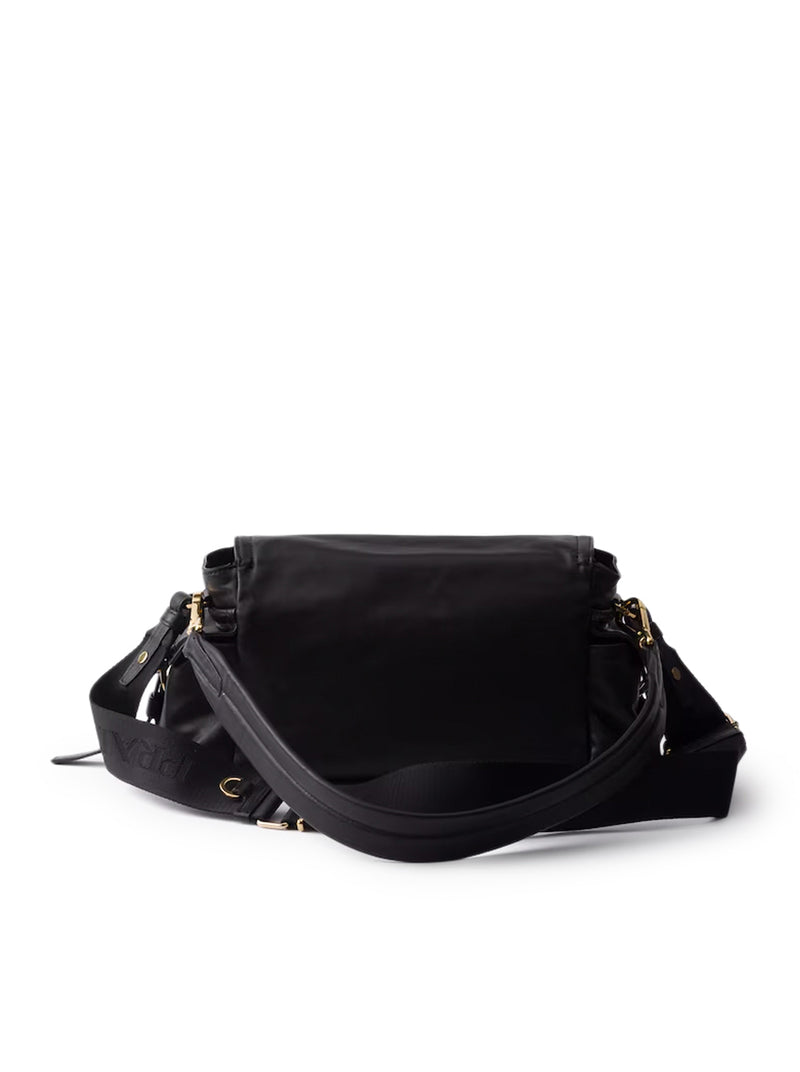 PRADA EXPLORE MEDIUM NAPPA BAG WITH FLAP