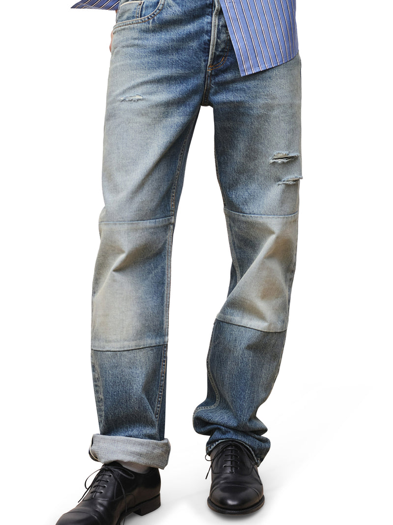 REGULAR FIT COTTON TWILL JEANS