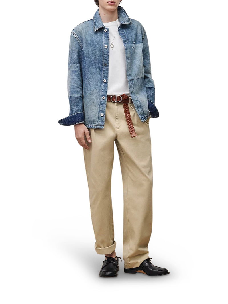 JACKET-SHIRT WITH PATCHWORK EFFECT