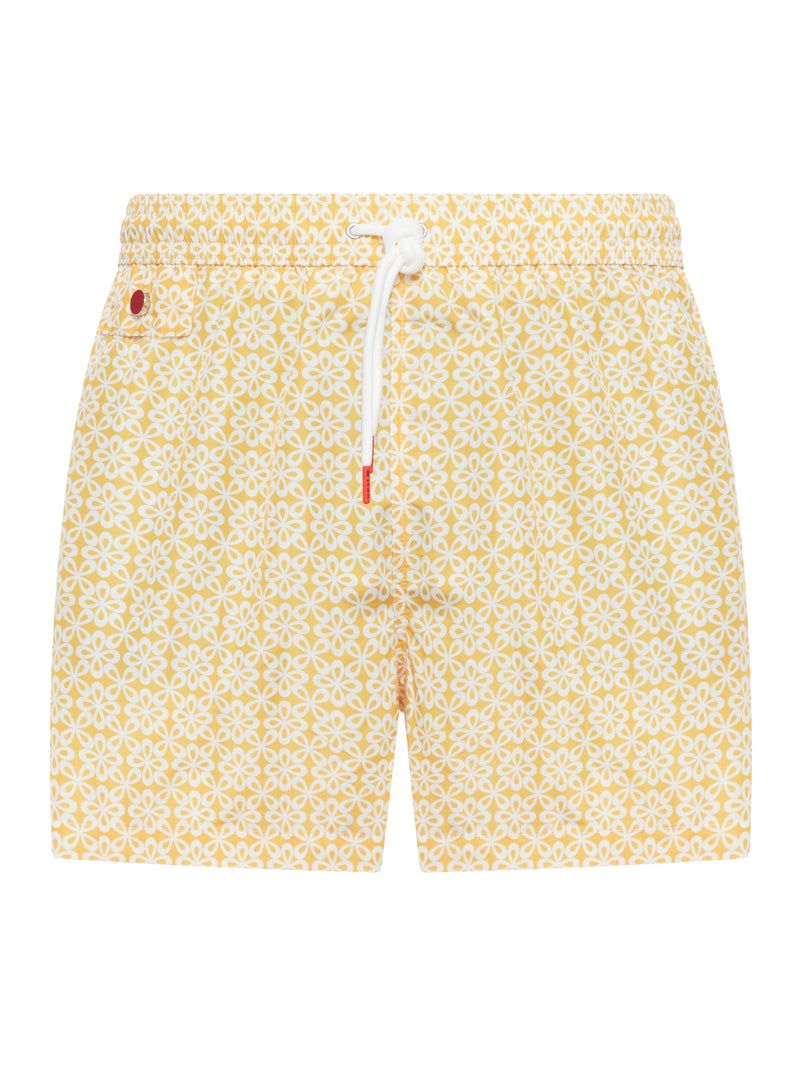 SWIMSUIT IN TECHNICAL FABRIC WITH ALL-OVER FLORAL PATTERN