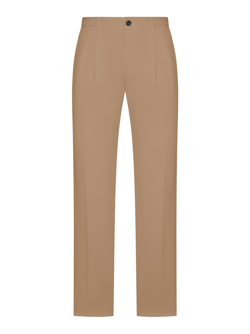 TAILORED TAILORED TROUSERS IN COTTON AND LINEN BLEND