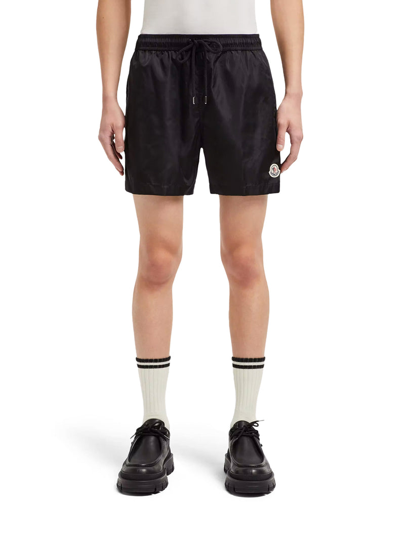 SWIMWEAR WITH LOGO PATCH