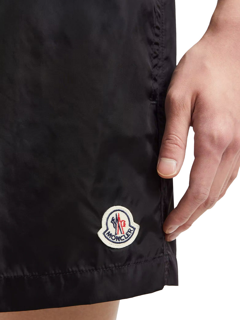 SWIMWEAR WITH LOGO PATCH