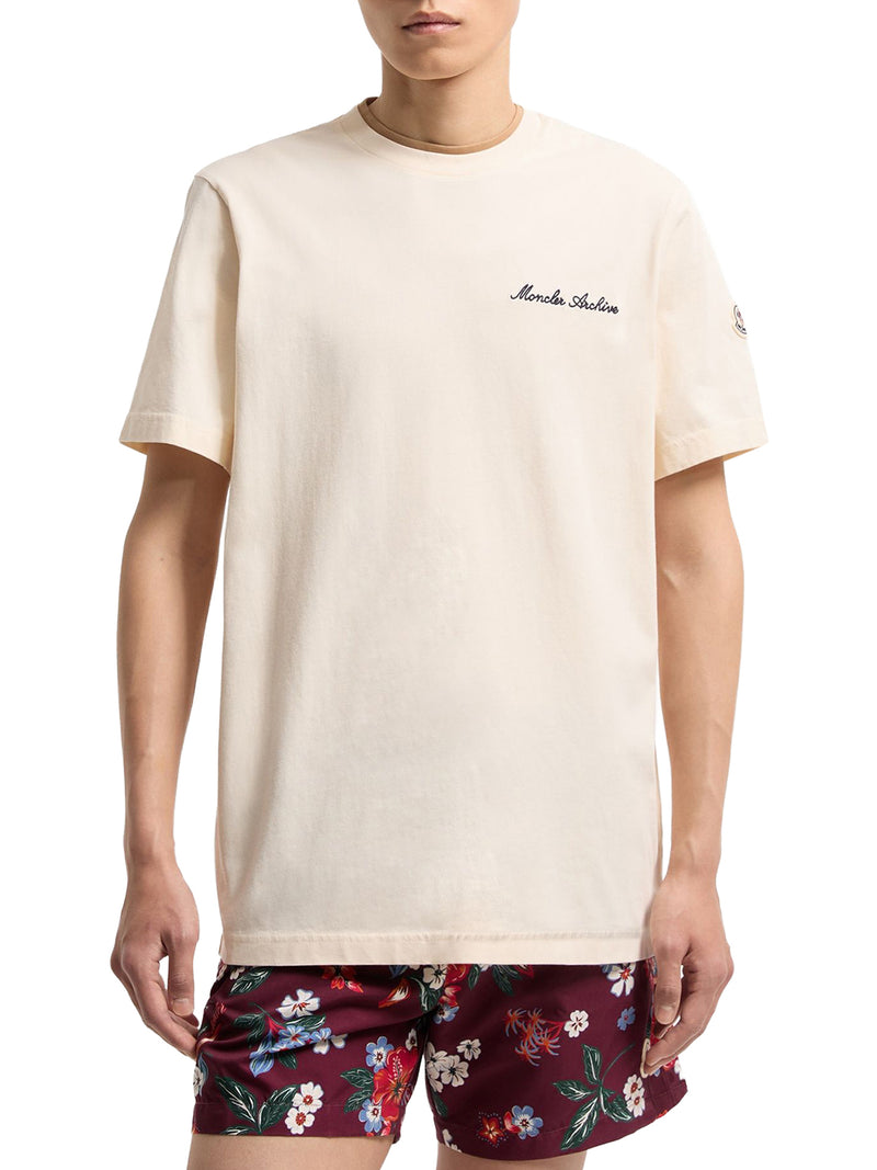 COTTON T-SHIRT WITH EMBROIDERED LOGO