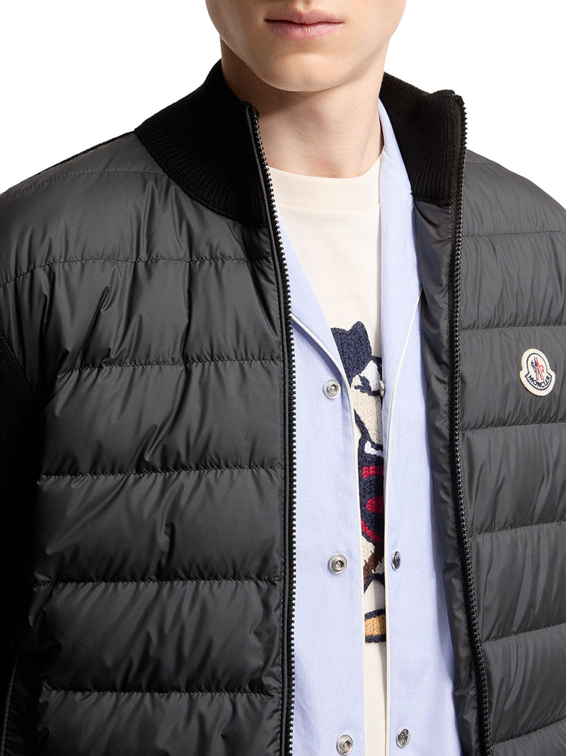 COTTON PADDED CARDIGAN WITH ZIP