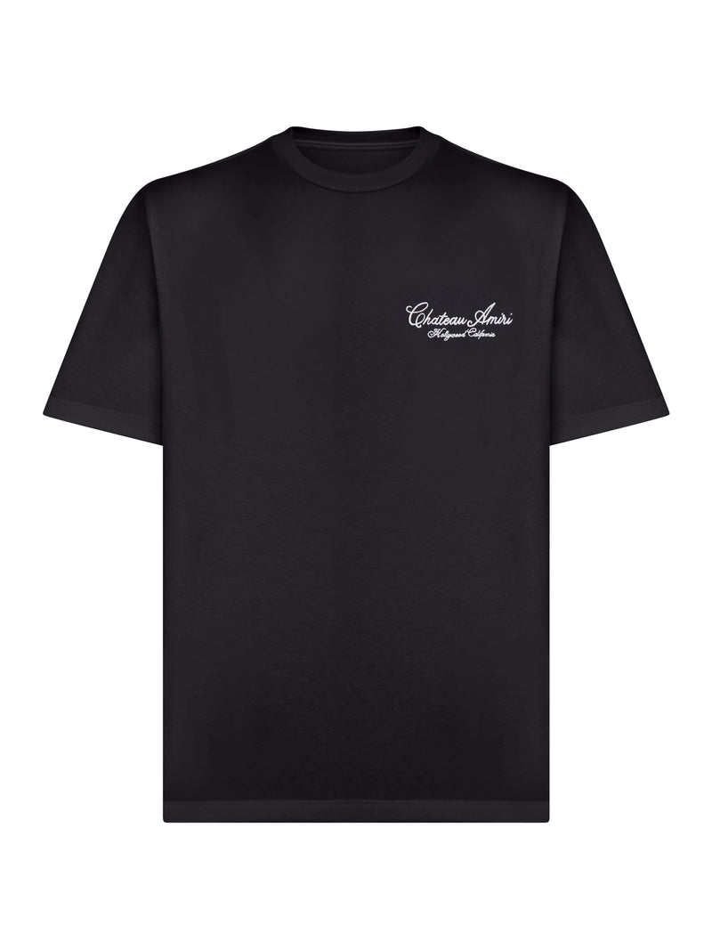 COTTON T-SHIRT WITH CHATEAU WRITING
