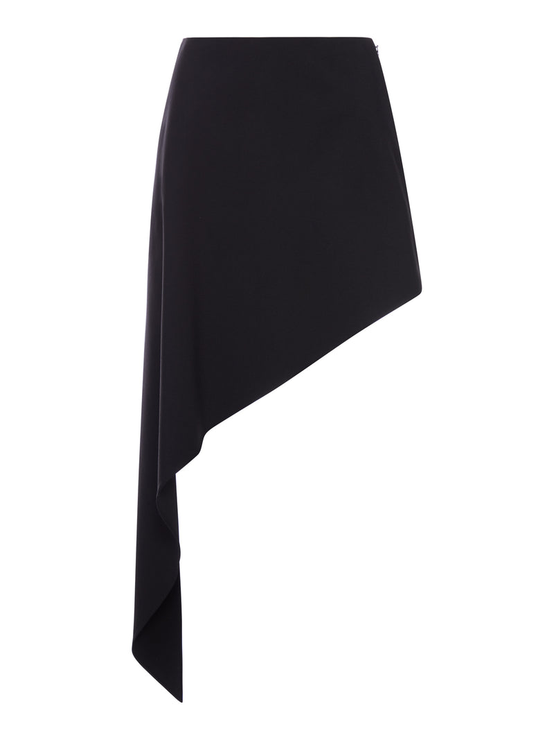 ASYMMETRIC WOOL SKIRT