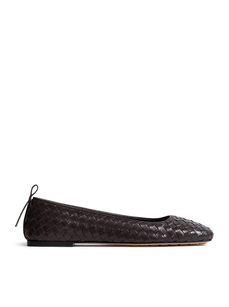 CHARLOTTE LEATHER BALLET FLATS