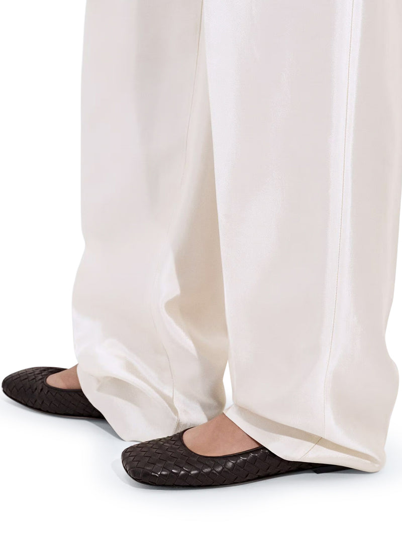 CHARLOTTE LEATHER BALLET FLATS