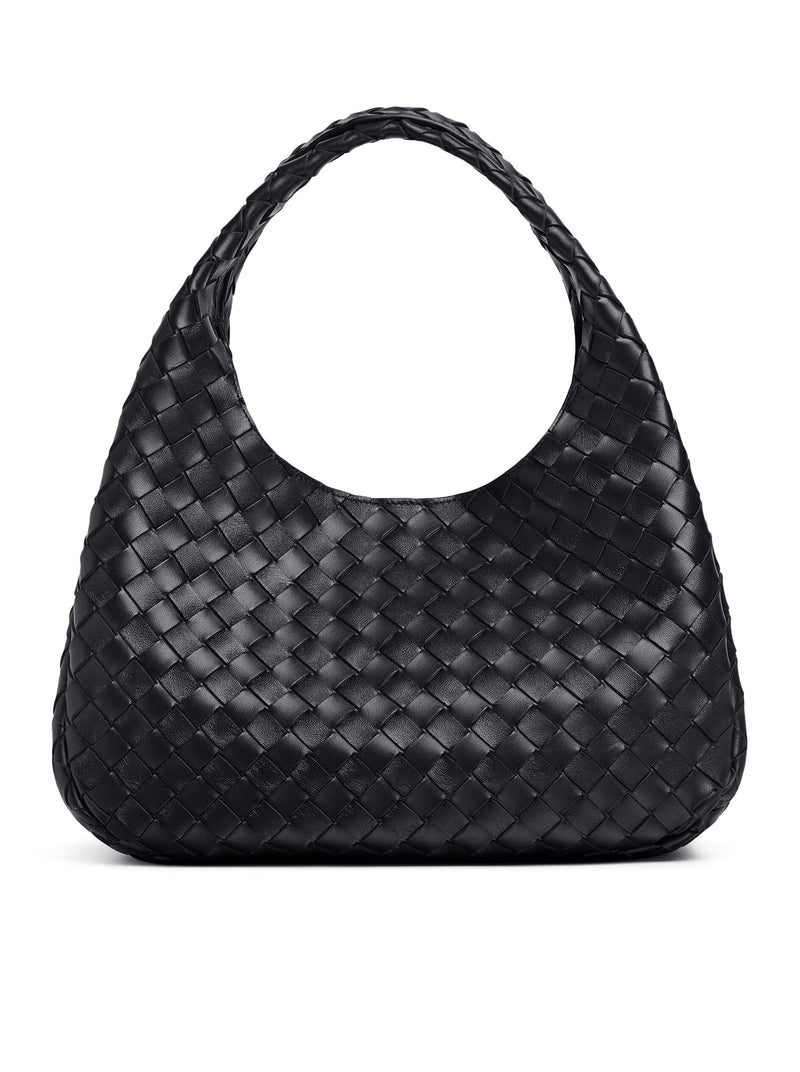WOVEN LEATHER BELL BAG