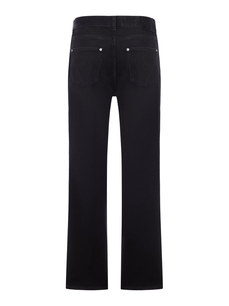 FIVE-POCKET STRETCH DENIM TROUSERS