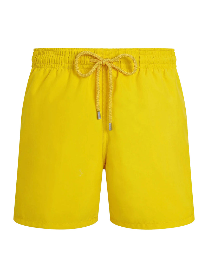 SINGLE COLOR SWIMSUIT WITH ENGRAVED LOGO