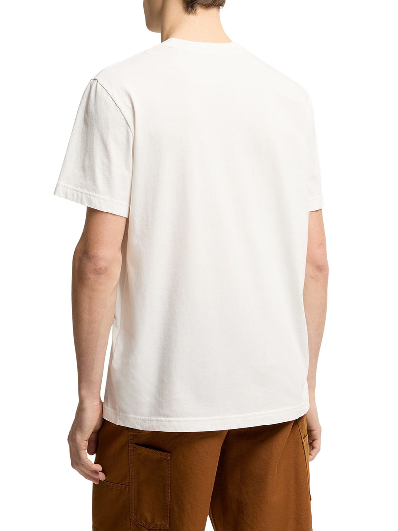 COTTON T-SHIRT WITH EMBROIDERED TRICOLOR LOGO