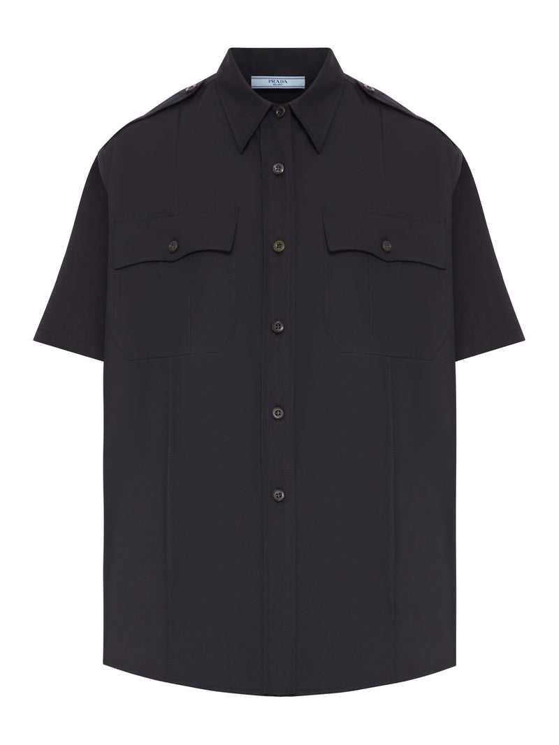 SHORT-SLEEVED POPLIN SHIRT