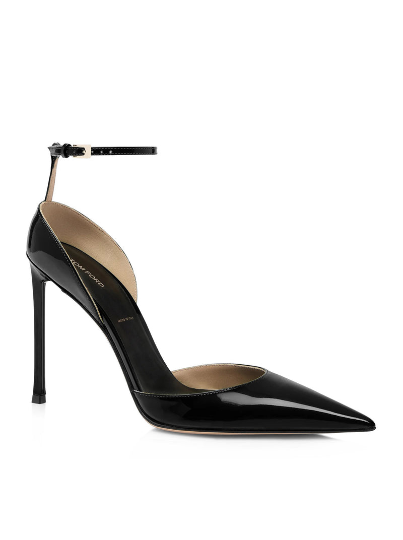 VERTIGO PATENT LEATHER DÉCOLLETÉ WITH ANKLE STRAP