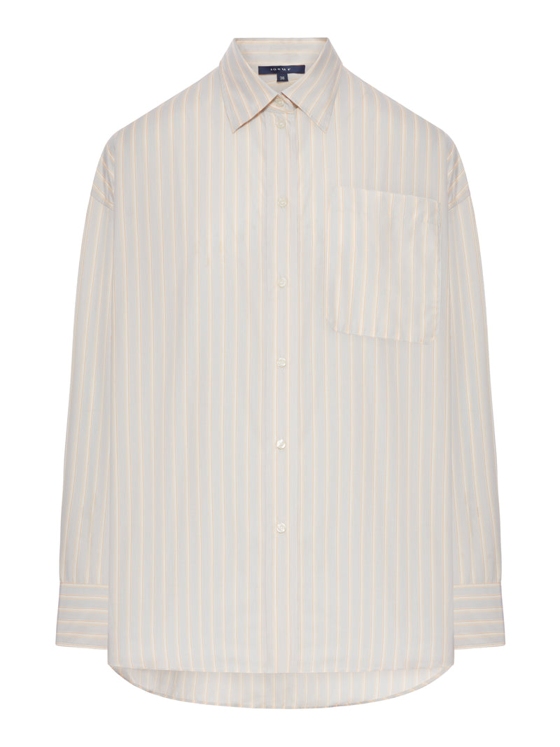 OVERSIZED COTTON SHIRT WITH PATCHED POCKET