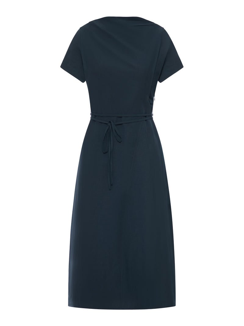 FELICIE MIDI DRESS IN LYOCELL AND LINEN