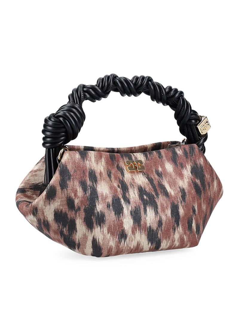 MINI SHOULDER BAG IN BLUE TAFFETA