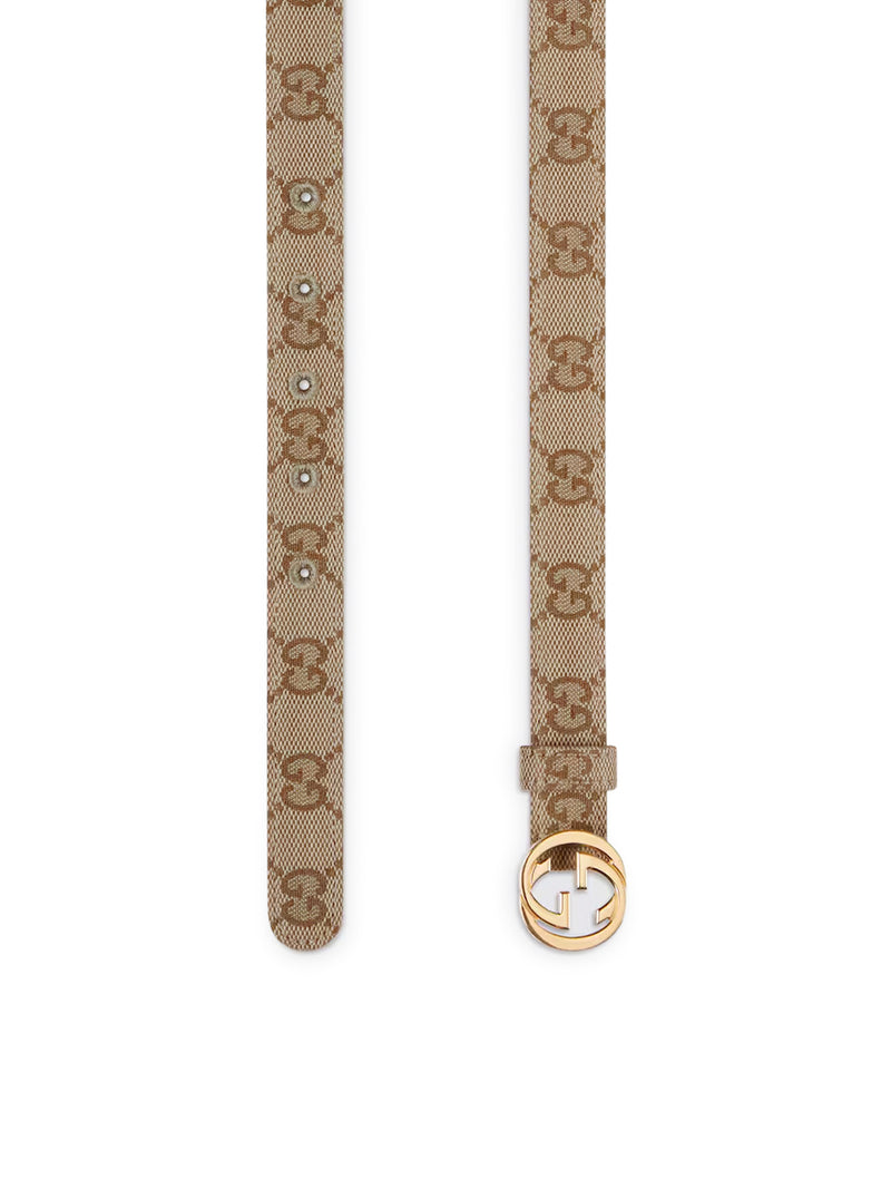 THIN BELT WITH GG CROSS BUCKLE