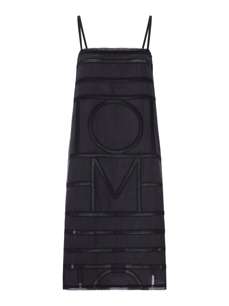 MONOGRAM SILK DRESS