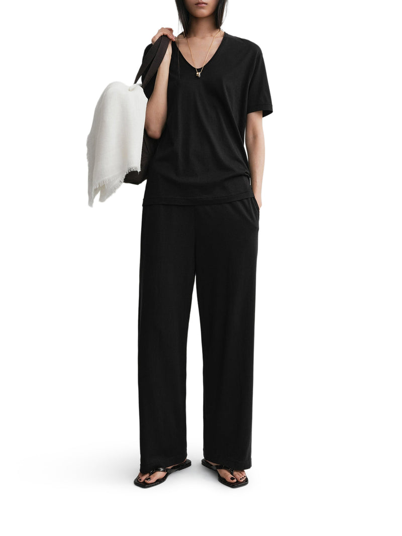 COTTON AND SILK T-SHIRT