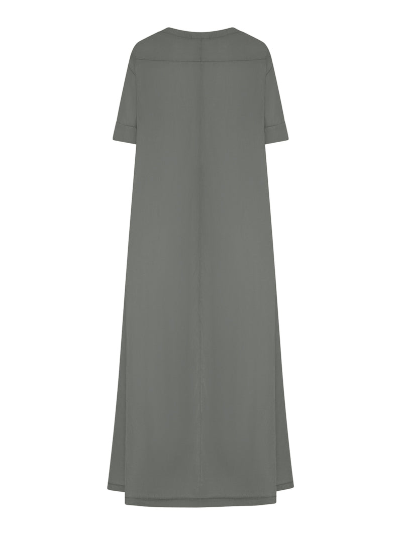 MINIMAL LONG LINEN DRESS