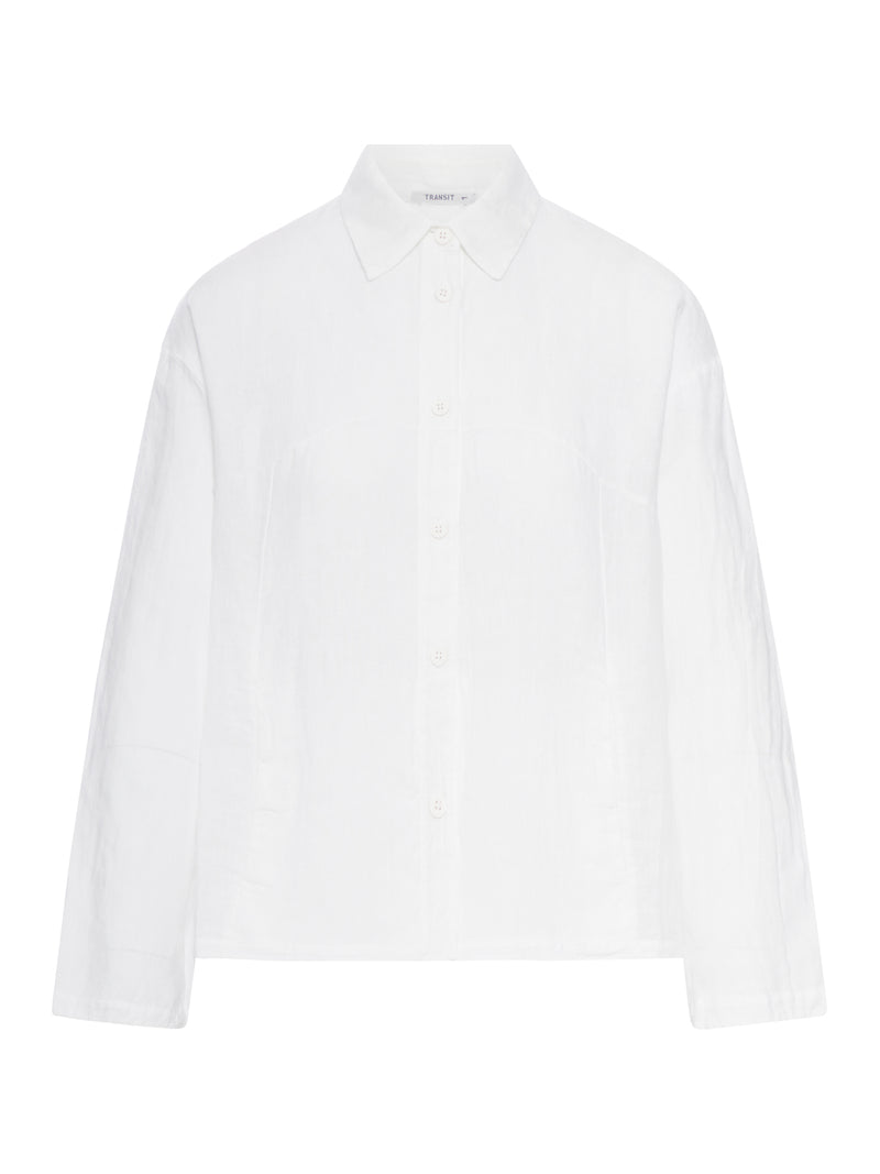 LINEN SHIRT WITH CLASSIC COLLAR