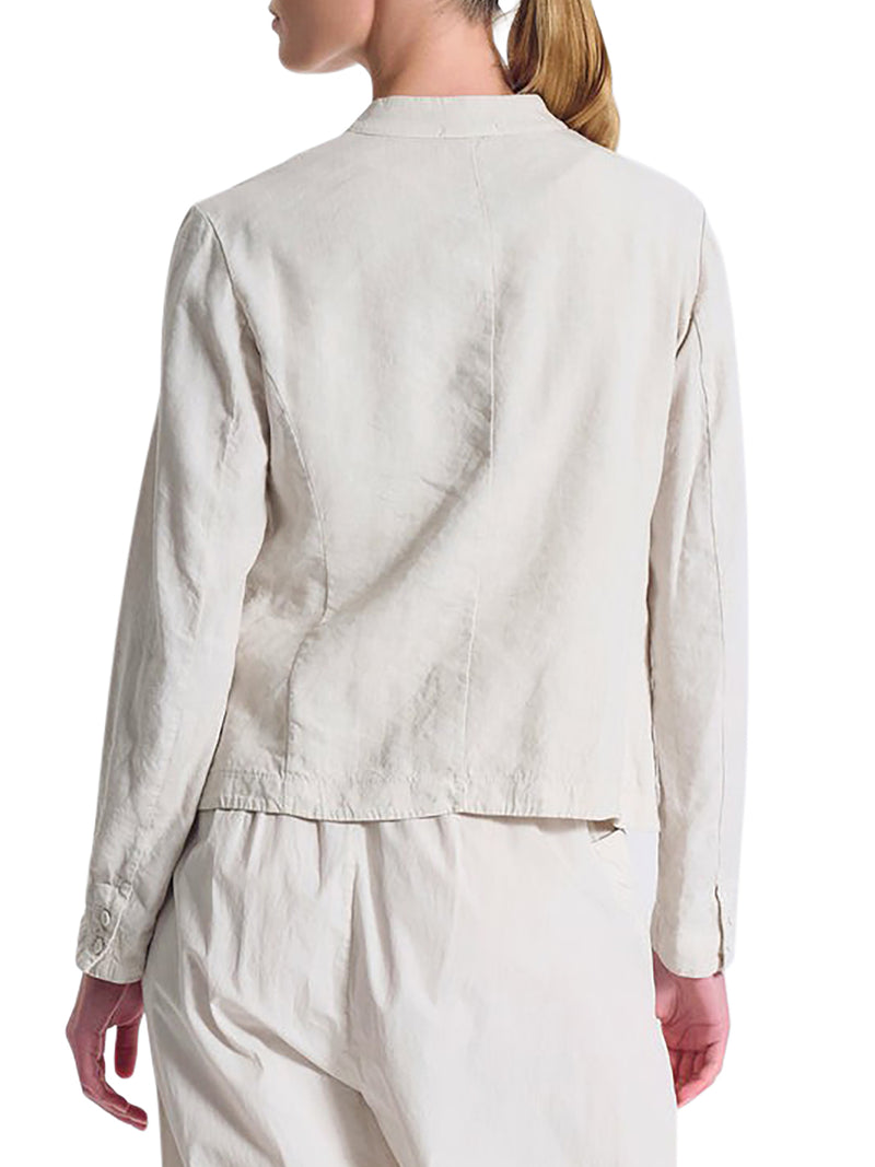 STRETCH LINEN BLEND JACKET