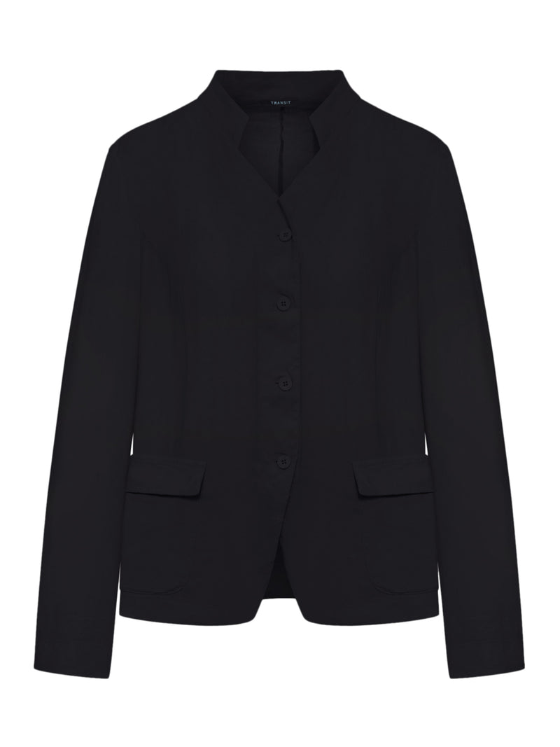 STRETCH LINEN BLEND JACKET