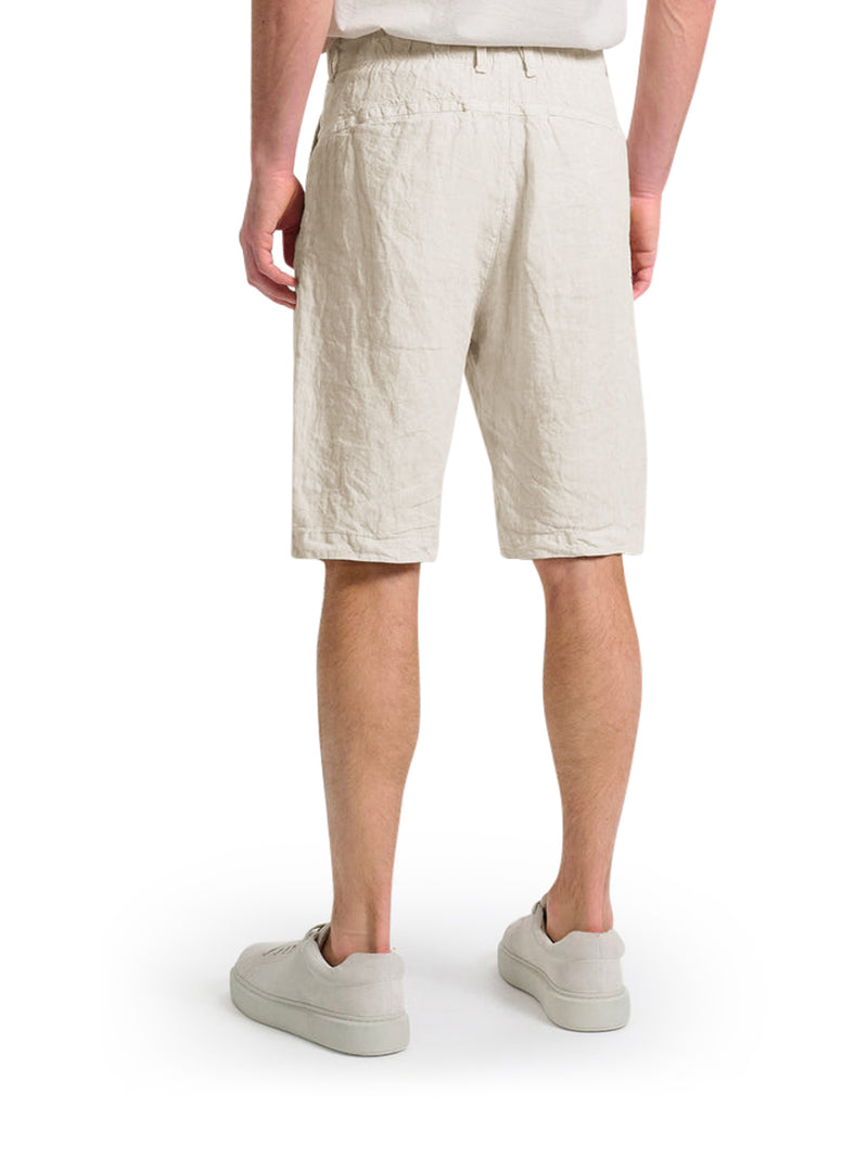 LINEN BERMUDA SHORTS WITH DRAWSTRING