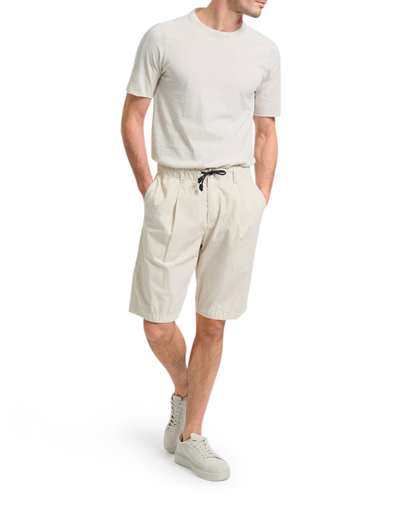 LIGHTWEIGHT COTTON BERMUDA SHORTS WITH DRAWSTRING