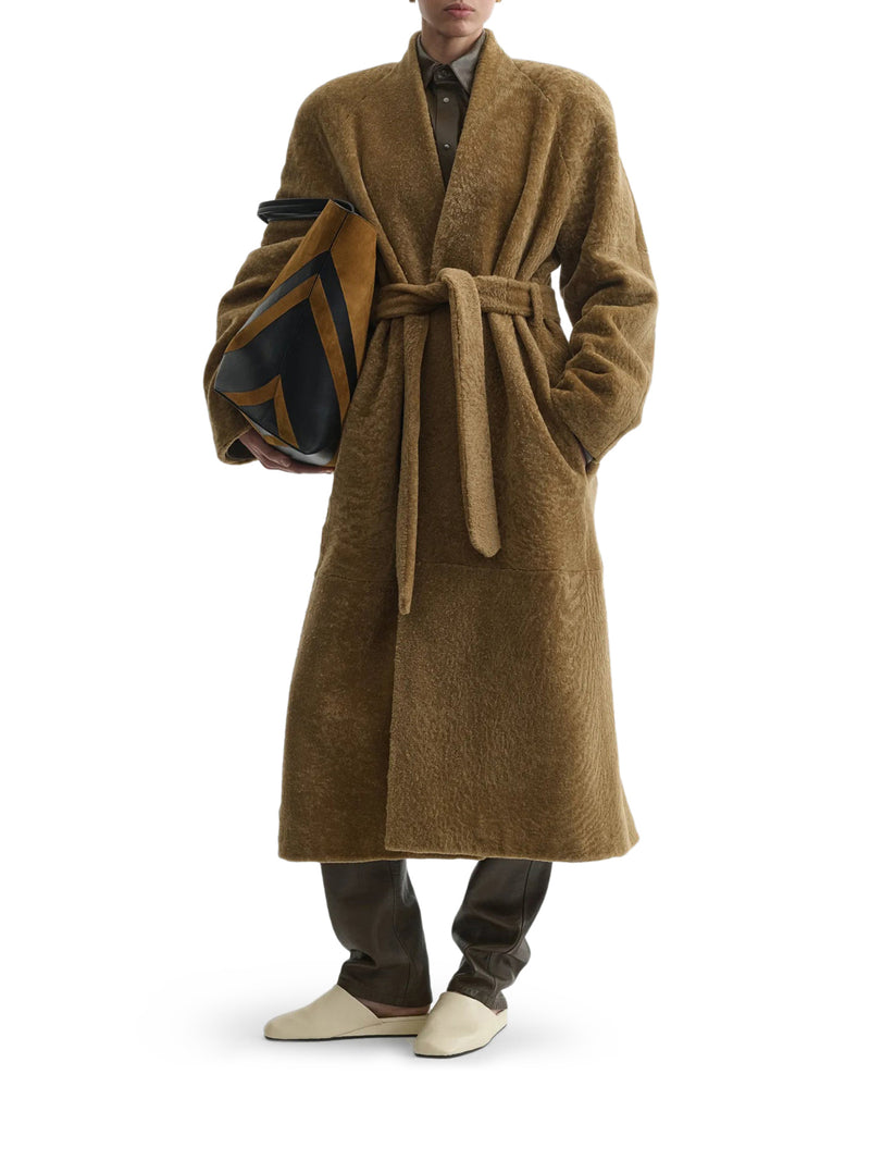 POT CABAS IN BLACK TOFFEE LEATHER AND SUEDE