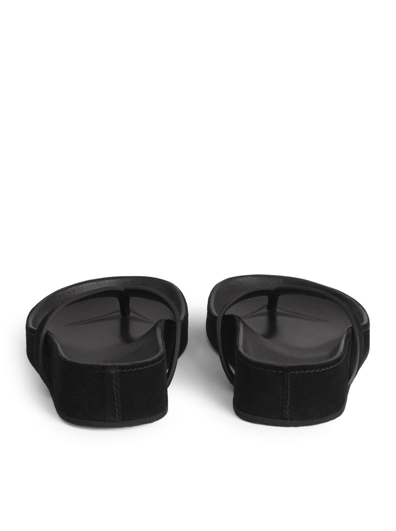 ROUND LEATHER FLIP FLOP