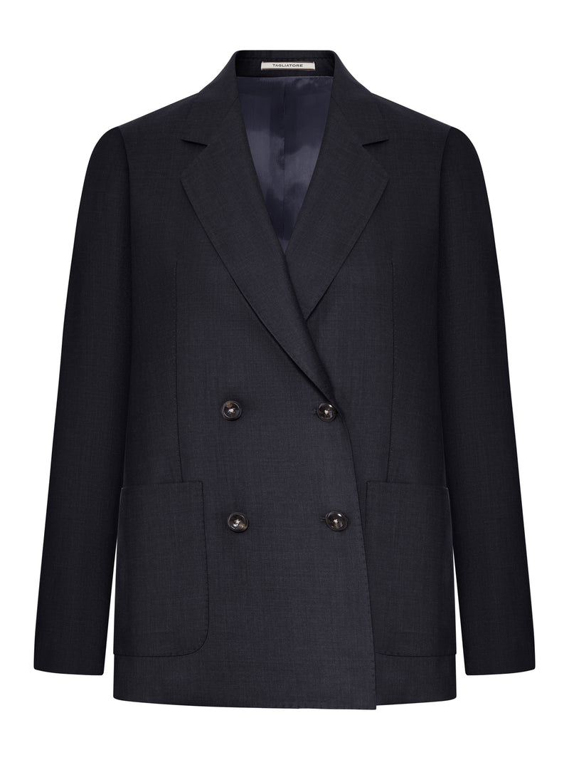 PARIS DOUBLE-BREASTED TAILORED BLAZER