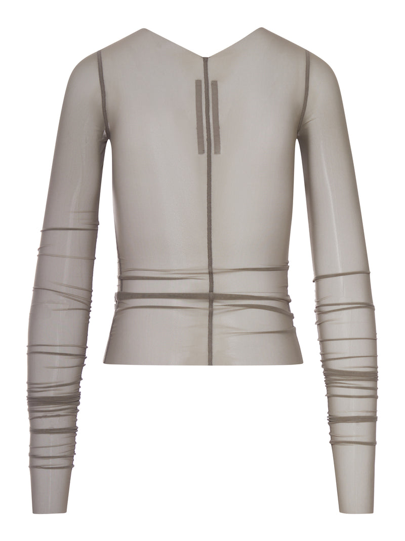 TEMPLE T-SHIRT IN TRANSPARENT TULLE