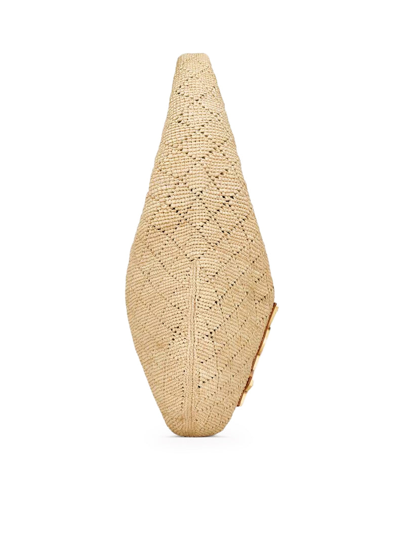 ICARE RAFFIA HOBO BAG